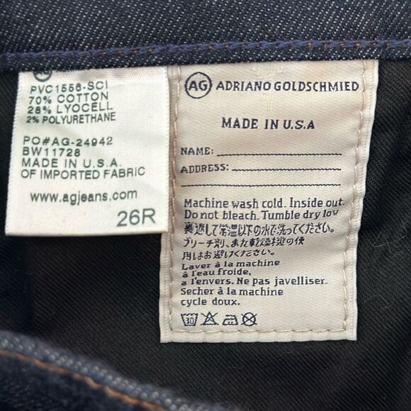 AG Adriano Goldschmied High Rise Stevie Straight Ankle Jean Size 26 - Picture 5 of 5